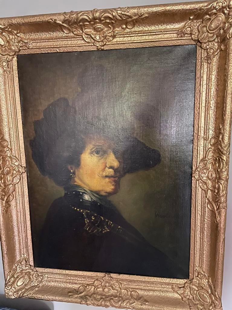 Olie op doek schilderij, Ophalen