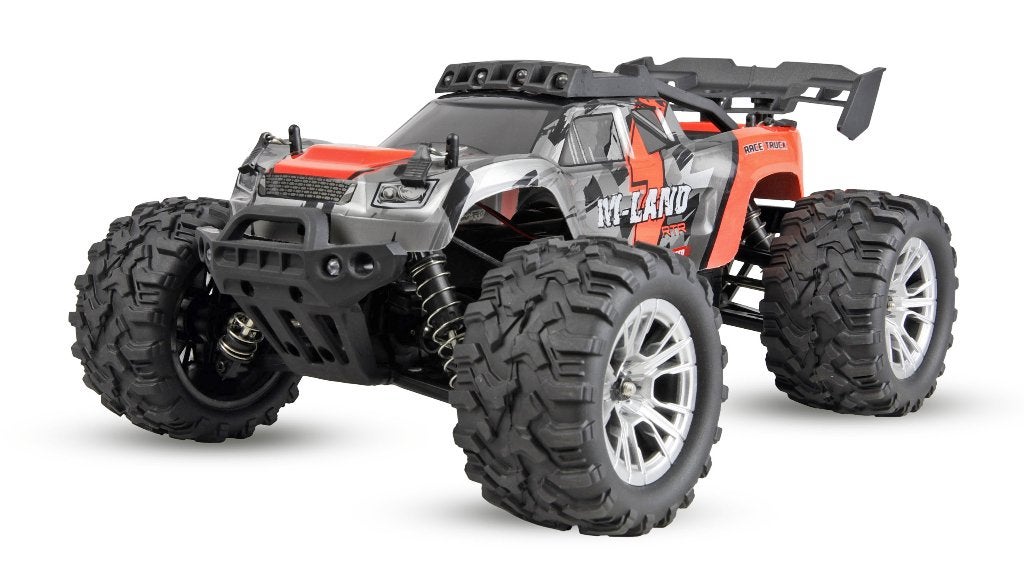Amewi M-Land Truggy 48km/h 4WD 1/16 RTR red, Ophalen of Verzenden, Nieuw, Overige schalen, Auto offroad