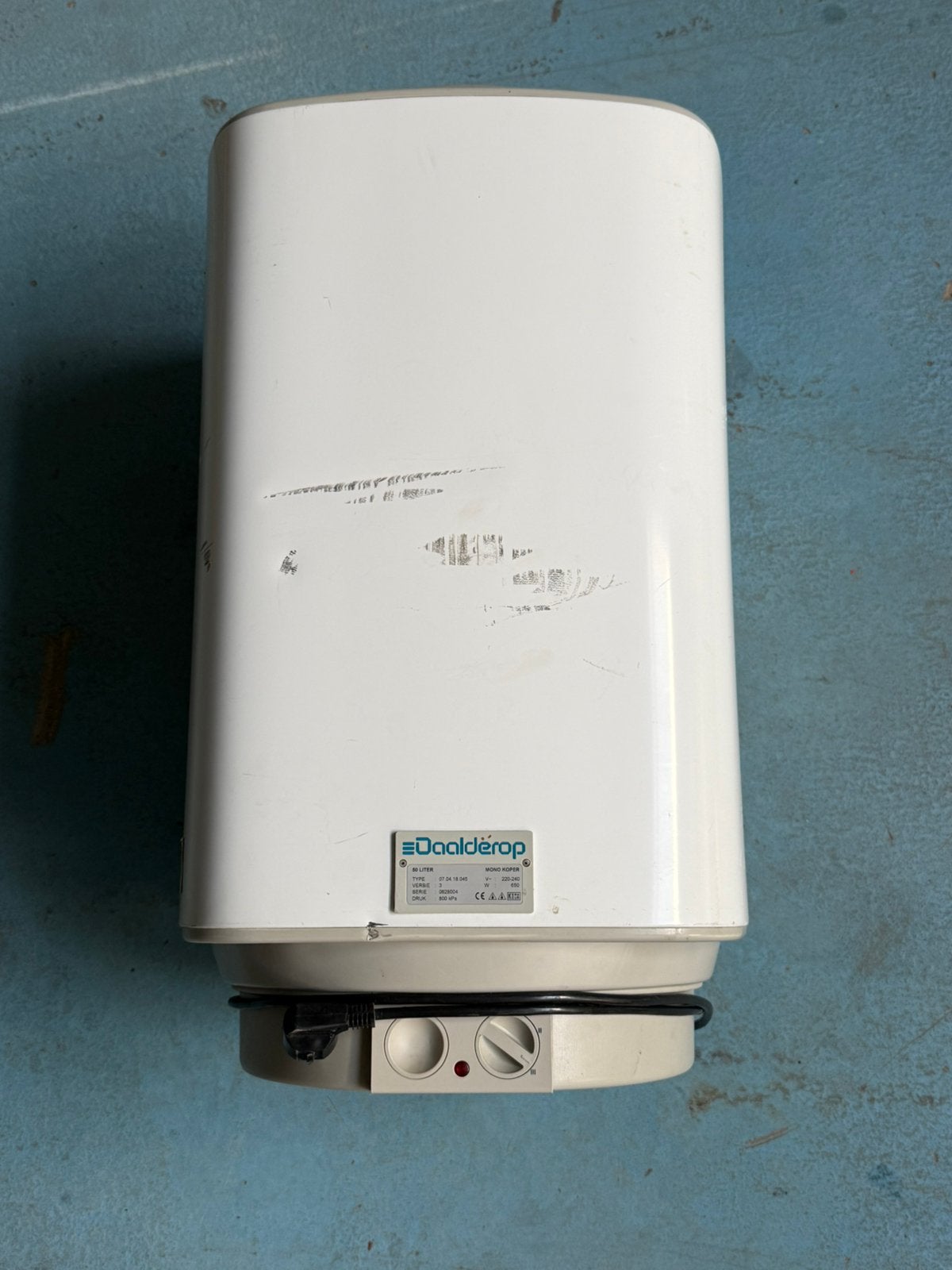 Daalderop 50 Liter Elektrische Boiler 650W, Doe-het-zelf en Verbouw, Geisers en Boilers, Ophalen, Gebruikt, 20 tot 100 liter, Boiler