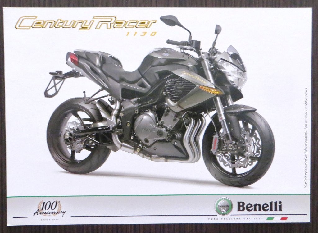 Flyer Benelli 1130 Century Racer - 2011 - 2 blz, Verzenden, Overige merken