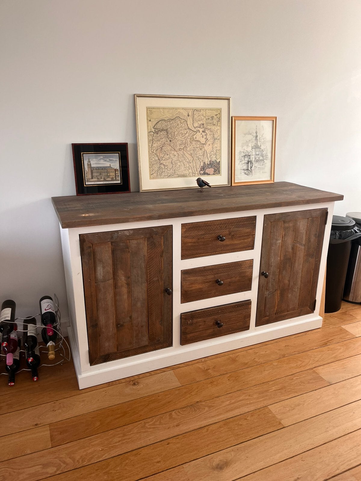 Dressoir landelijk, Huis en Inrichting, Kasten | Dressoirs, Ophalen, Gebruikt, 150 tot 200 cm, Overige houtsoorten