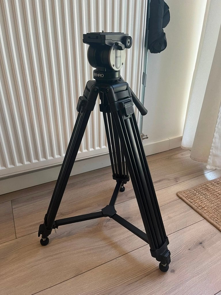 Benro KH25 Video Statief / Tripod, Ophalen, Gebruikt, Benro, Vloeistofkop