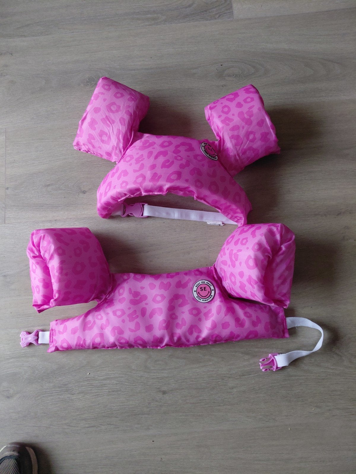 2x 1 Roze puddle jumper/zwemvest, ook los te koop (2 tot 6 j, Ophalen of Verzenden, Zo goed als nieuw