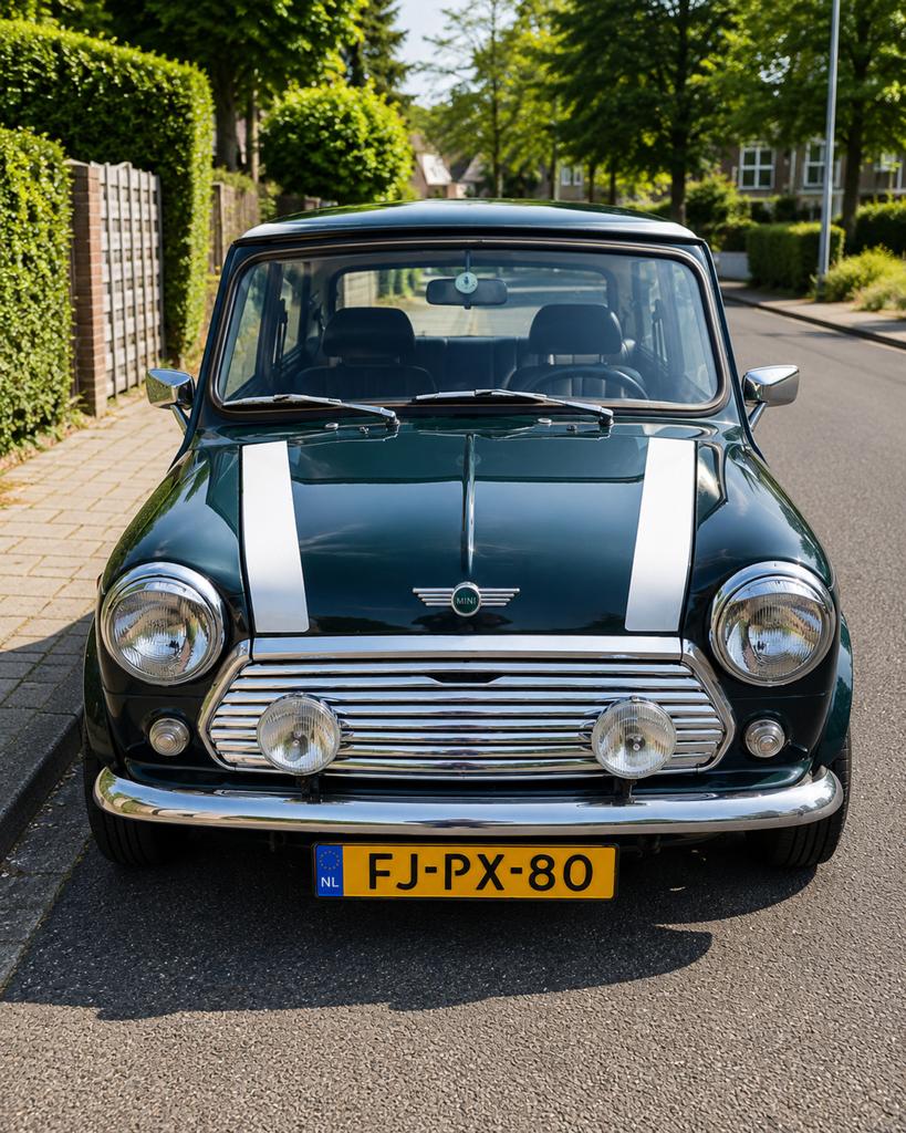 Classic Cooper Mini 1300 Automaat 1992 British Racing Green, Auto's, 53 pk, 4 cilinders, 410 kg, Origineel Nederlands