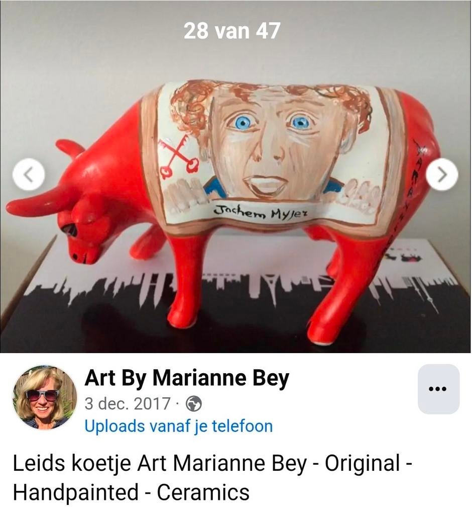 Gezocht deze Cow Parade koe van Jochem Myer!, Antiek en Kunst, Kunst | Designobjecten, Ophalen of Verzenden
