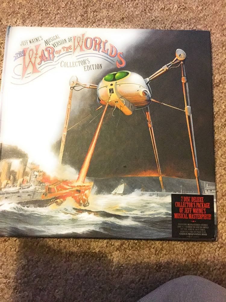 Jeff Wayne 7 disc cd dvd deluxe War of the World book box, Ophalen of Verzenden, Zo goed als nieuw, Rock