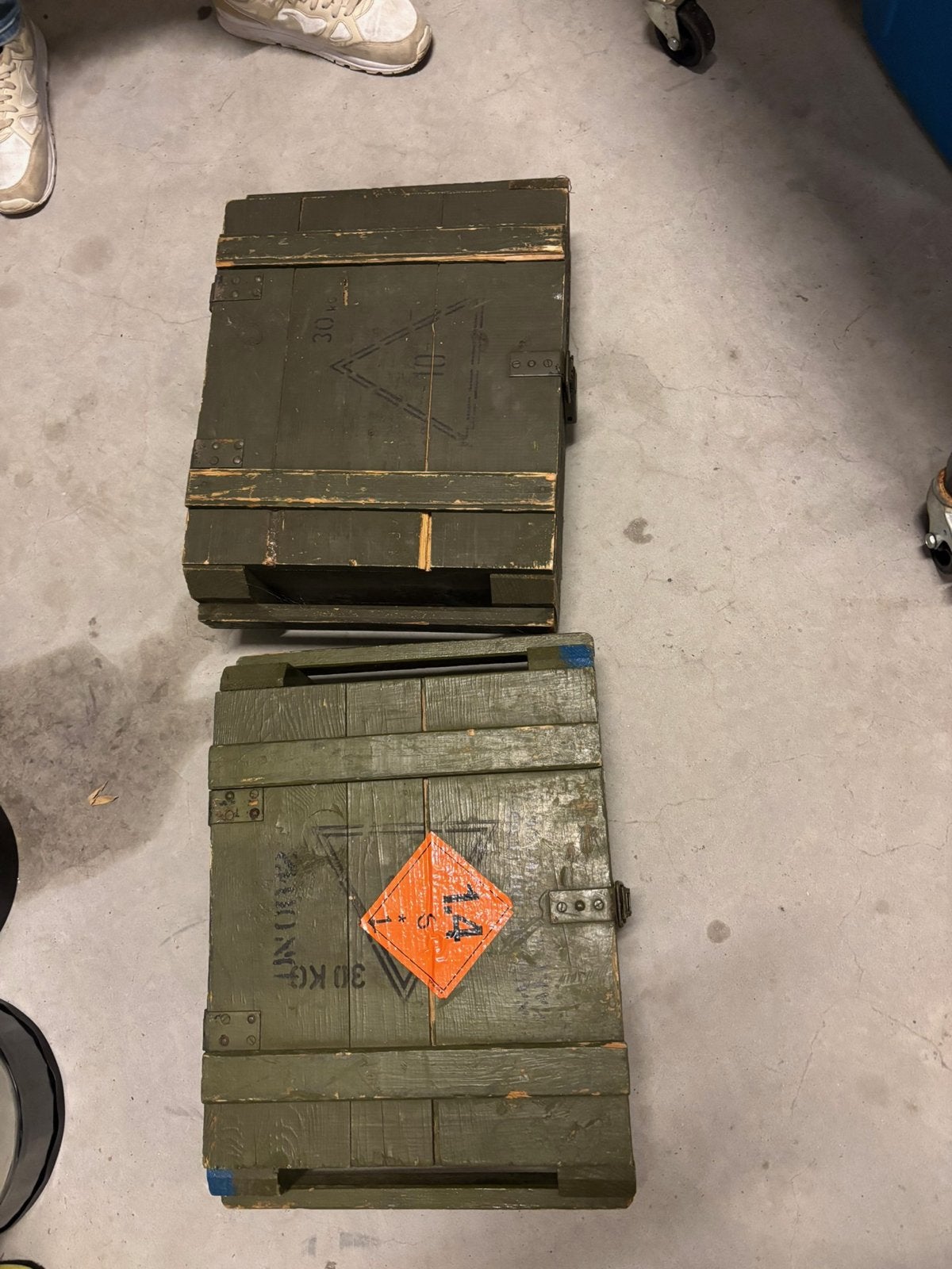 2x  Leger Munitiekisten Houten Opbergkisten, Ophalen of Verzenden, Gebruikt
