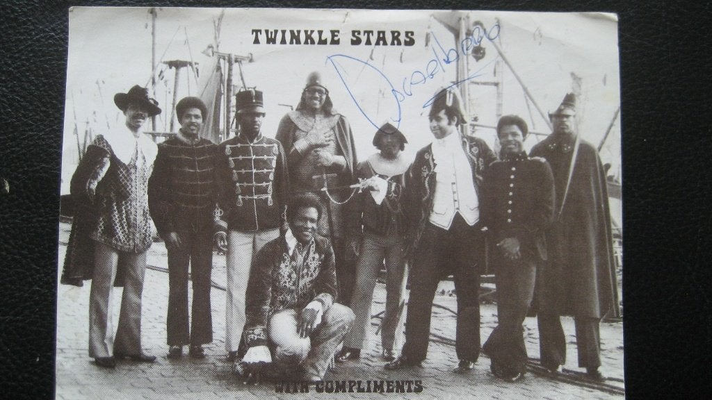 Foto van Oscar Harris and the Twinkle Stars, Ophalen of Verzenden, Zo goed als nieuw, Foto of Kaart, Gesigneerd