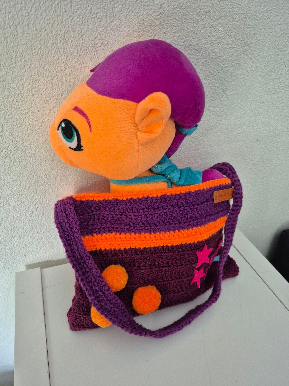 Zelfgehaakt schoudertasje & Sunny Starscout knuffel, Ophalen of Verzenden, Zo goed als nieuw