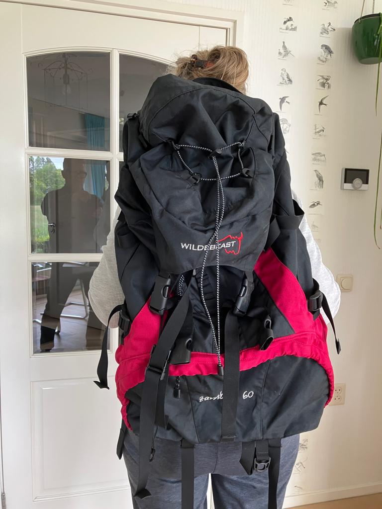 Rugzak 60 liter, Overige merken, 40 cm of meer, Gebruikt, Ophalen of Verzenden