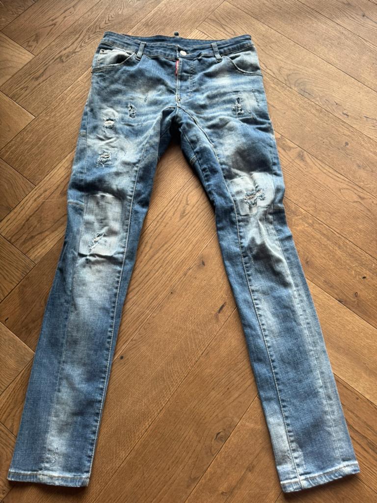 Dsquard 2 broek, Ophalen, Zo goed als nieuw, Blauw, W32 (confectie 46) of kleiner