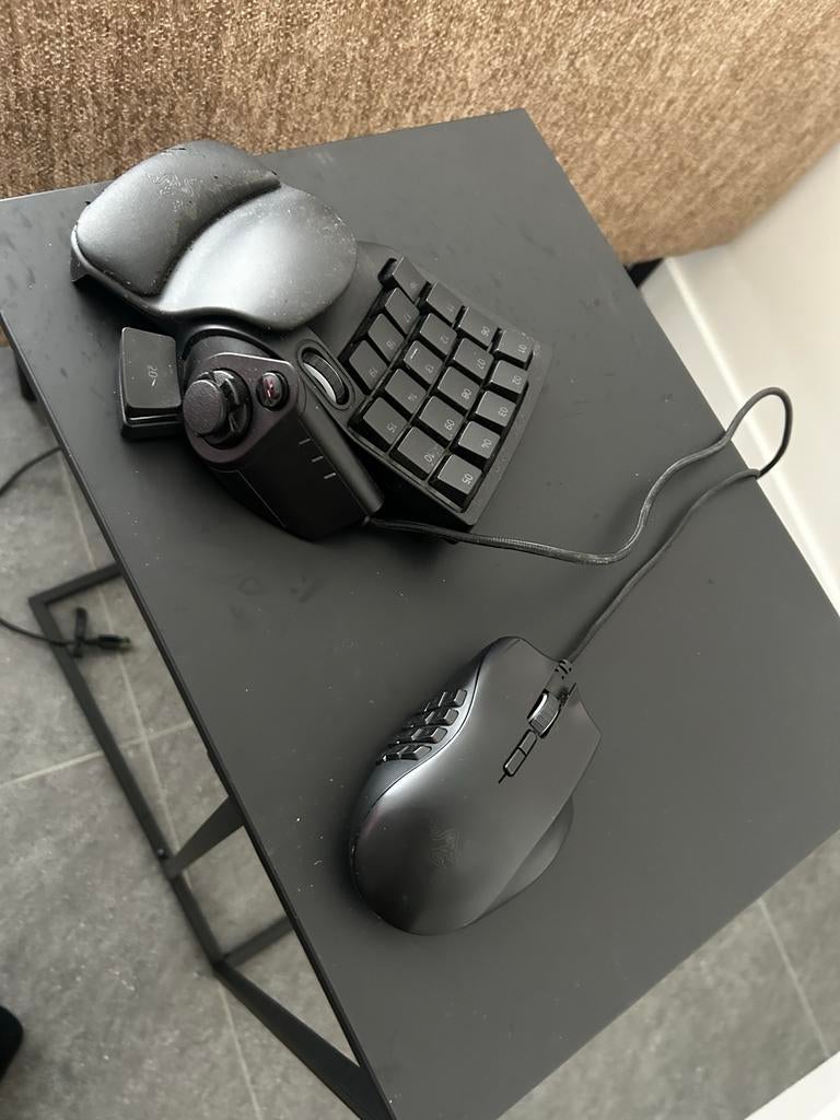Razer Gaming Set: Tartarus V2 Keypad + Naga Trinity Muis, Computers en Software, Muizen, Gebruikt, Overige typen, Rechtshandig