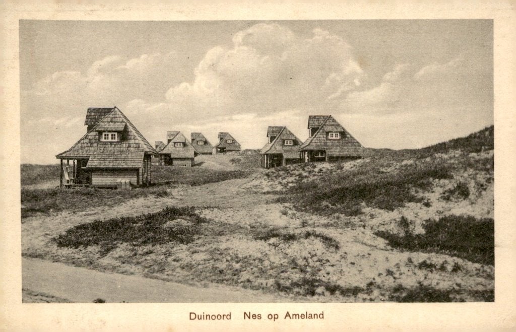 Nes op Ameland Duinoord # 600, Ophalen of Verzenden, 1920 tot 1940, Gelopen, Waddeneilanden
