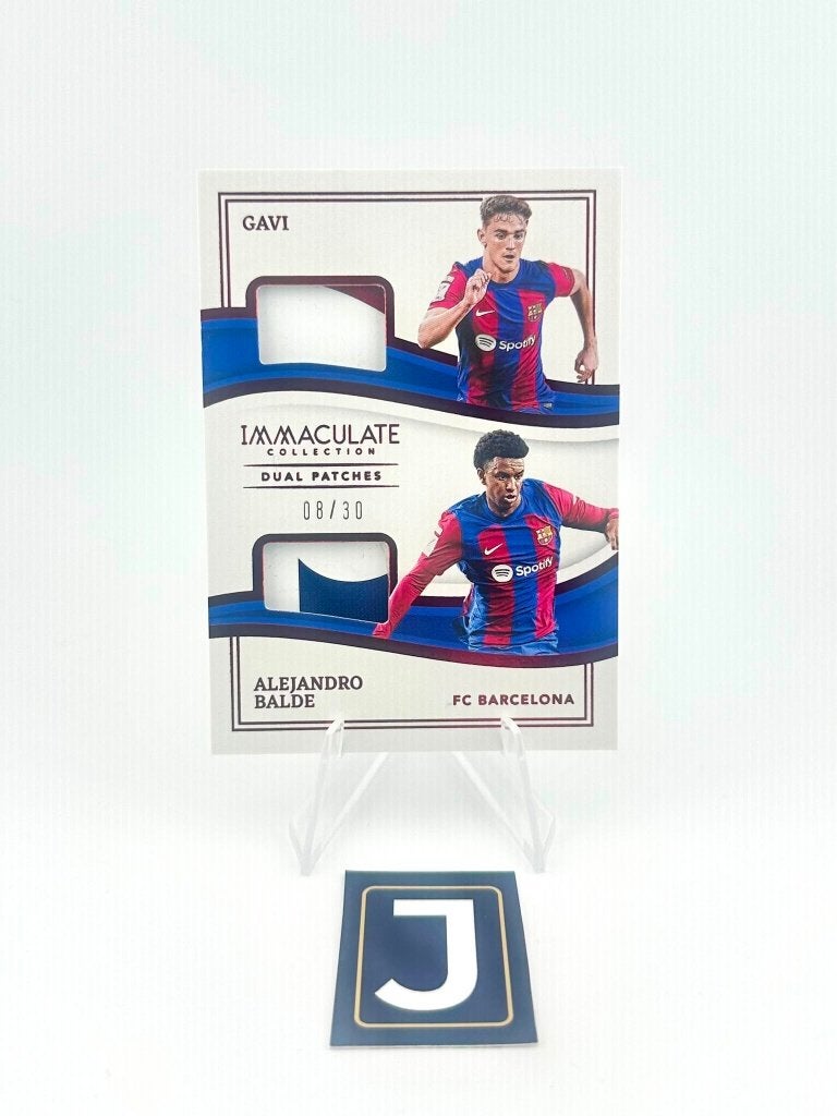 Gavi & Balde /30 dual patch Panini Immaculate Barcelona, Ophalen of Verzenden, Zo goed als nieuw, Plaatje