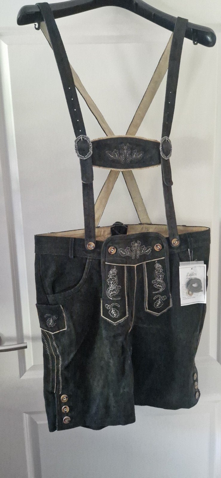 echt lederen "lederhose" meerdere te koop, Ophalen of Verzenden, Nieuw, Kostuum, Carnaval