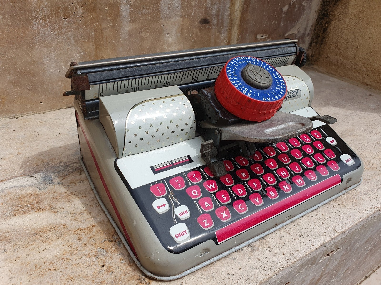 Prachtige Antieke Vintage Tin Toy Typewriter / typemachine, Ophalen of Verzenden, Zo goed als nieuw