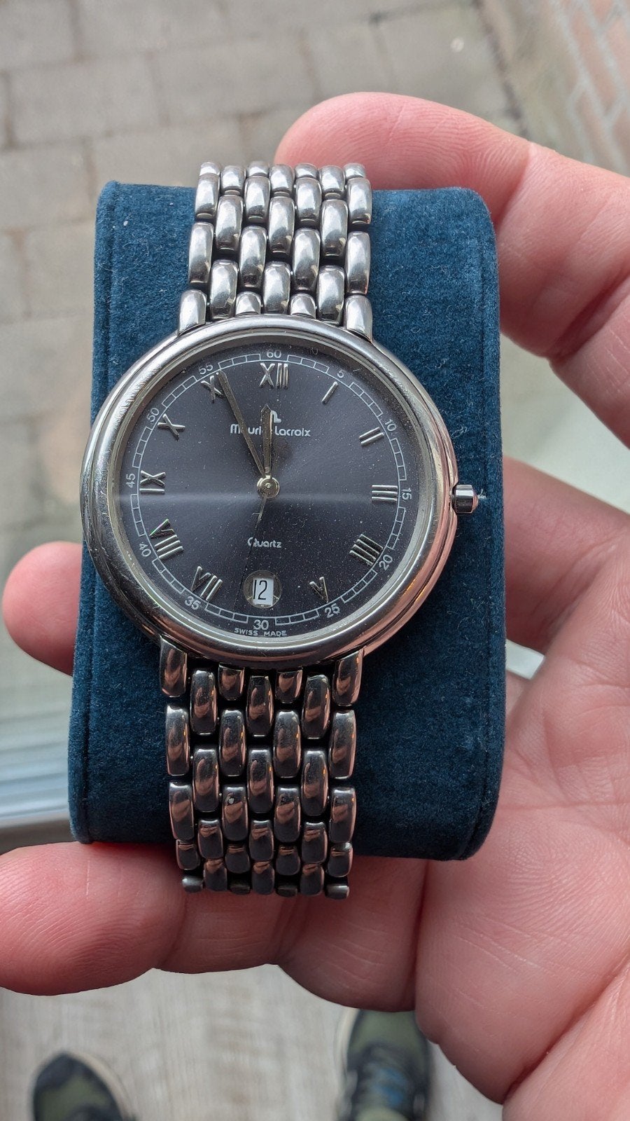 Maurice Lacroix horloge, Sieraden, Tassen en Uiterlijk, Horloges | Antiek, Ophalen of Verzenden, Staal, Overige merken, 1960 of later