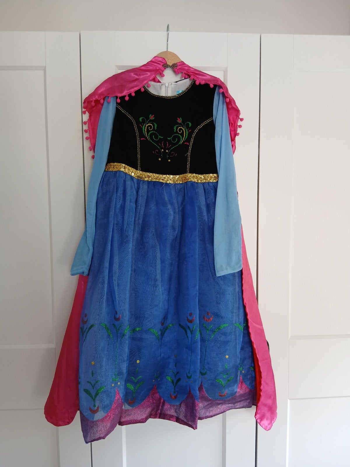 Anna Frozen jurk met cape en vlecht - Maat 150, Ophalen, Gebruikt, Meisje, Het Betere Merk