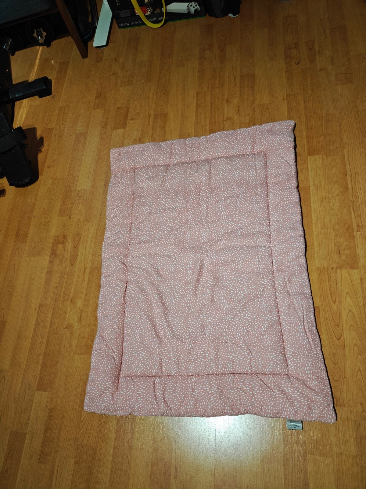 Roze met wit boxkleed rechthoekig, Ophalen, Zo goed als nieuw, Rechthoekig, Boxkleed