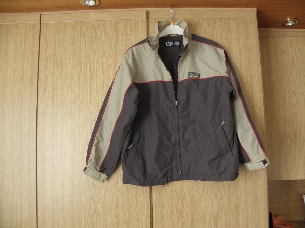 Taupe bruin gevoerde zomer jas HT C&A mt 158 prima staat, Gebruikt, Ophalen of Verzenden, HERE & THERE, Jongen