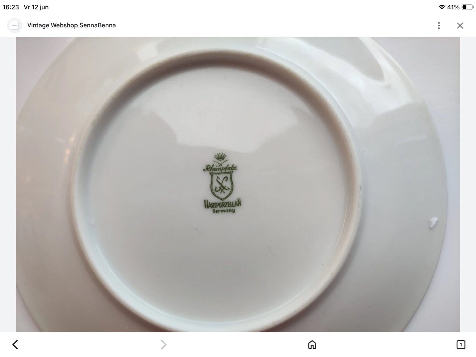 Vintage Rheinpfalz Hartporzellan Servies - 6 Personen, Ophalen of Verzenden, Zo goed als nieuw, Overige stijlen, Porselein