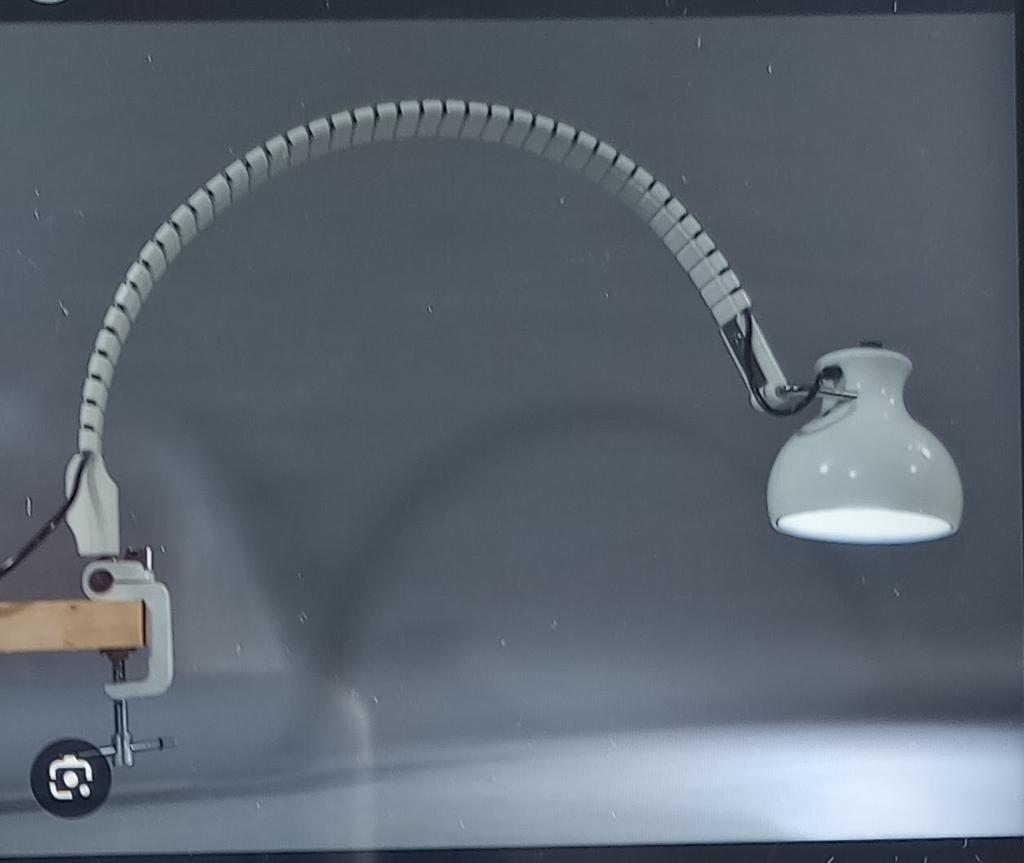 Martinelli Luce Flex 695 buig/tafelklem lamp , jaren 70, Ophalen of Verzenden, Zo goed als nieuw