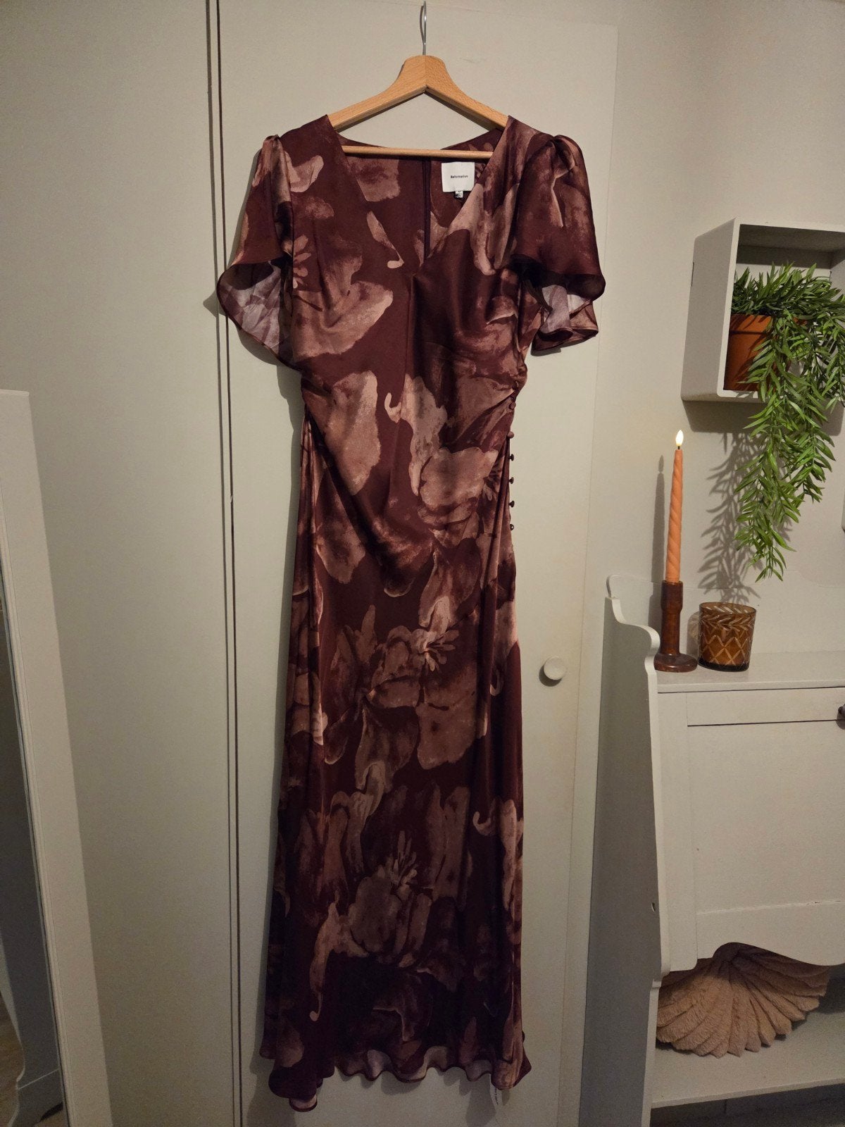 Prachtige Reformation jurk maat 12 (M/L), Kleding | Dames, Maat 38/40 (M), Bruin, Nieuw, Ophalen of Verzenden