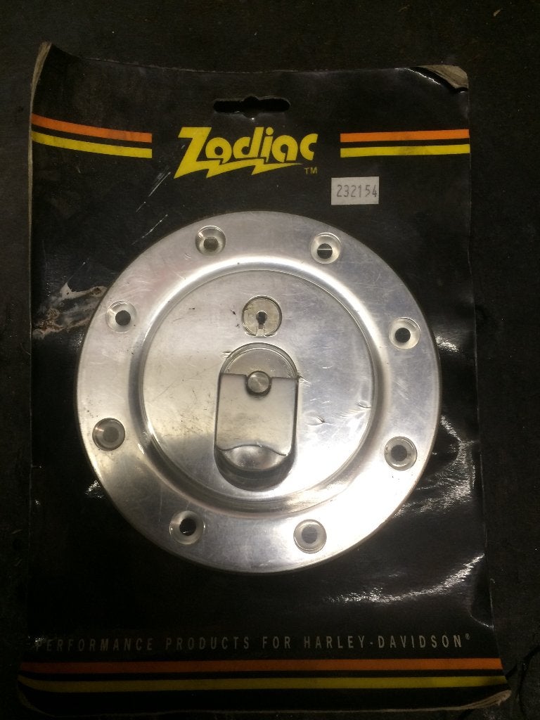Harley snelvultankdop met sleutel, aluminium, 232154, Ophalen