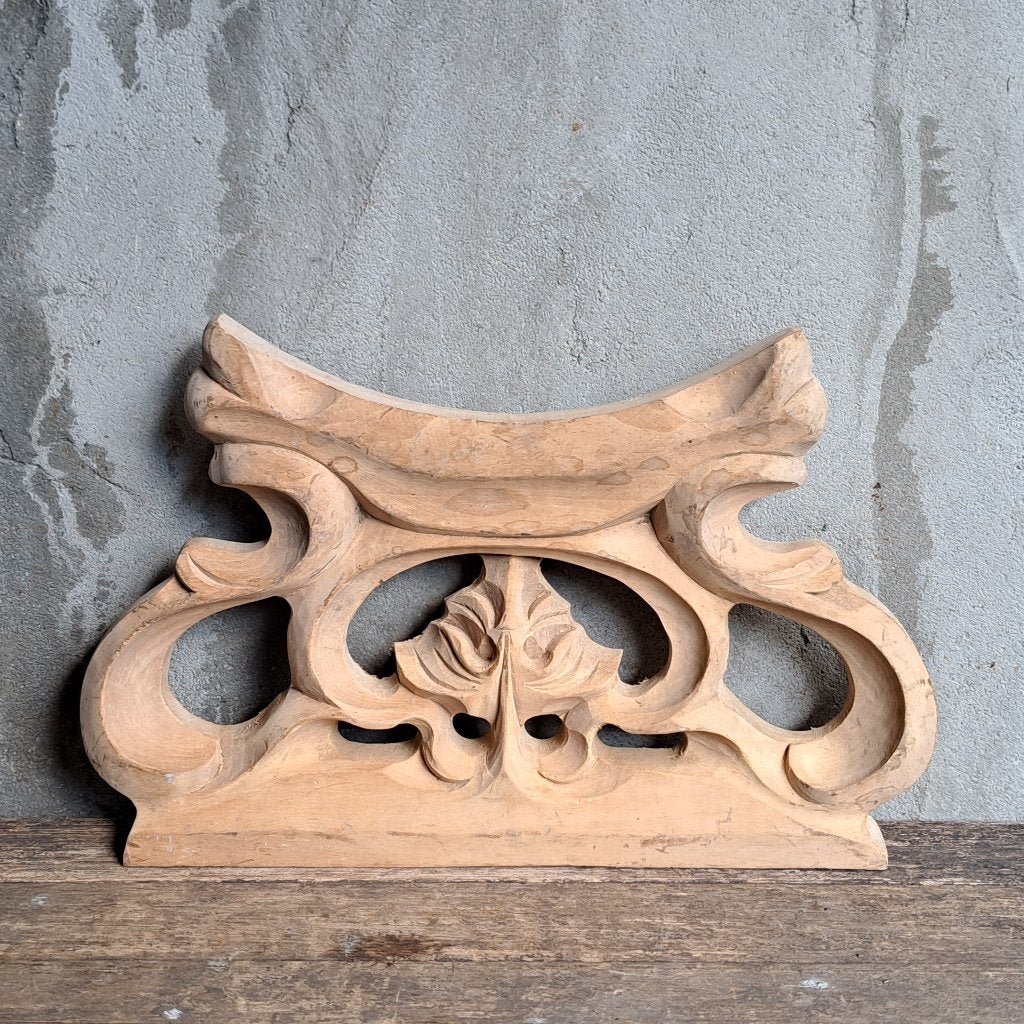 Brocante houten ornament ornamentje 35x22x3,5cm *Etage3*, ., Ophalen of Verzenden, Zo goed als nieuw, .