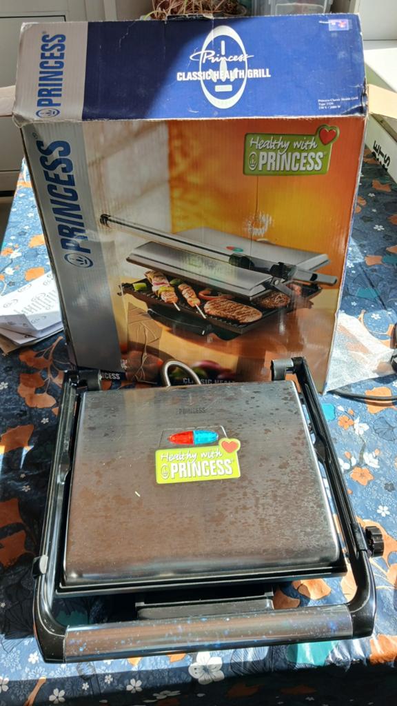 Princess Classic Health Grill - Tafelgrill, Witgoed en Apparatuur, Ophalen of Verzenden, Zo goed als nieuw, Tafelgrill