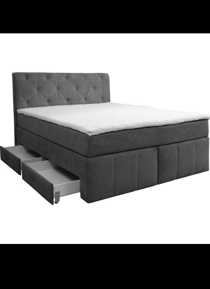 Luxe Boxspring Bed met 2 Opberglades - Inclusief Matras, Modern en functioneel, Verstelbaar, Ophalen of Verzenden, 200 cm