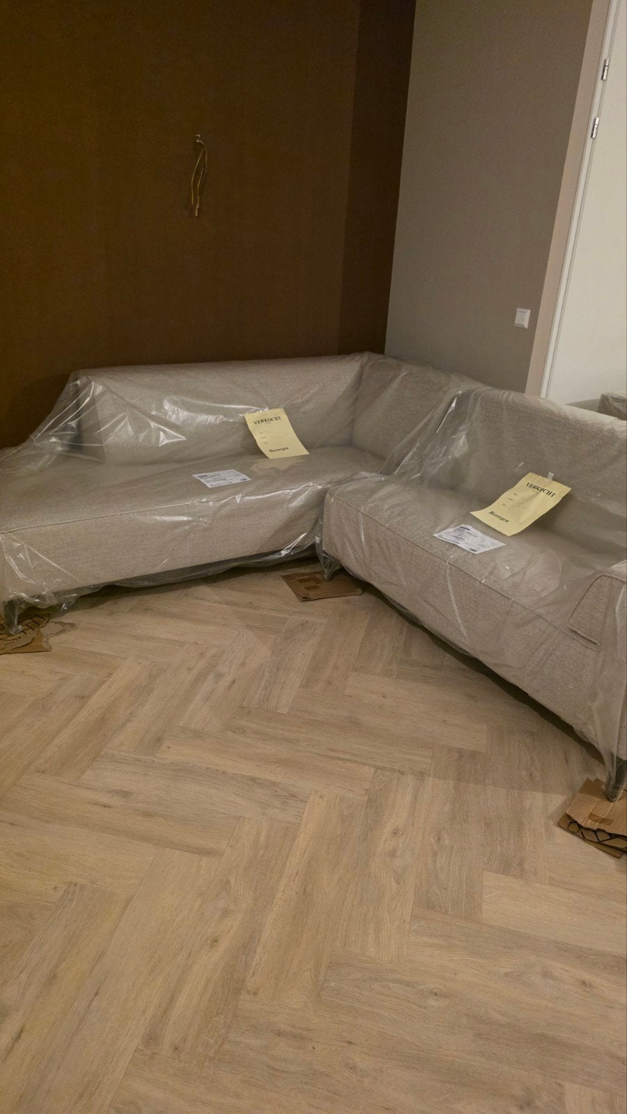 Prachtige Pode design Insert hoekbank | Nieuwstaat, Huis en Inrichting, Ophalen, 250 tot 300 cm, Hoekbank, Nieuw