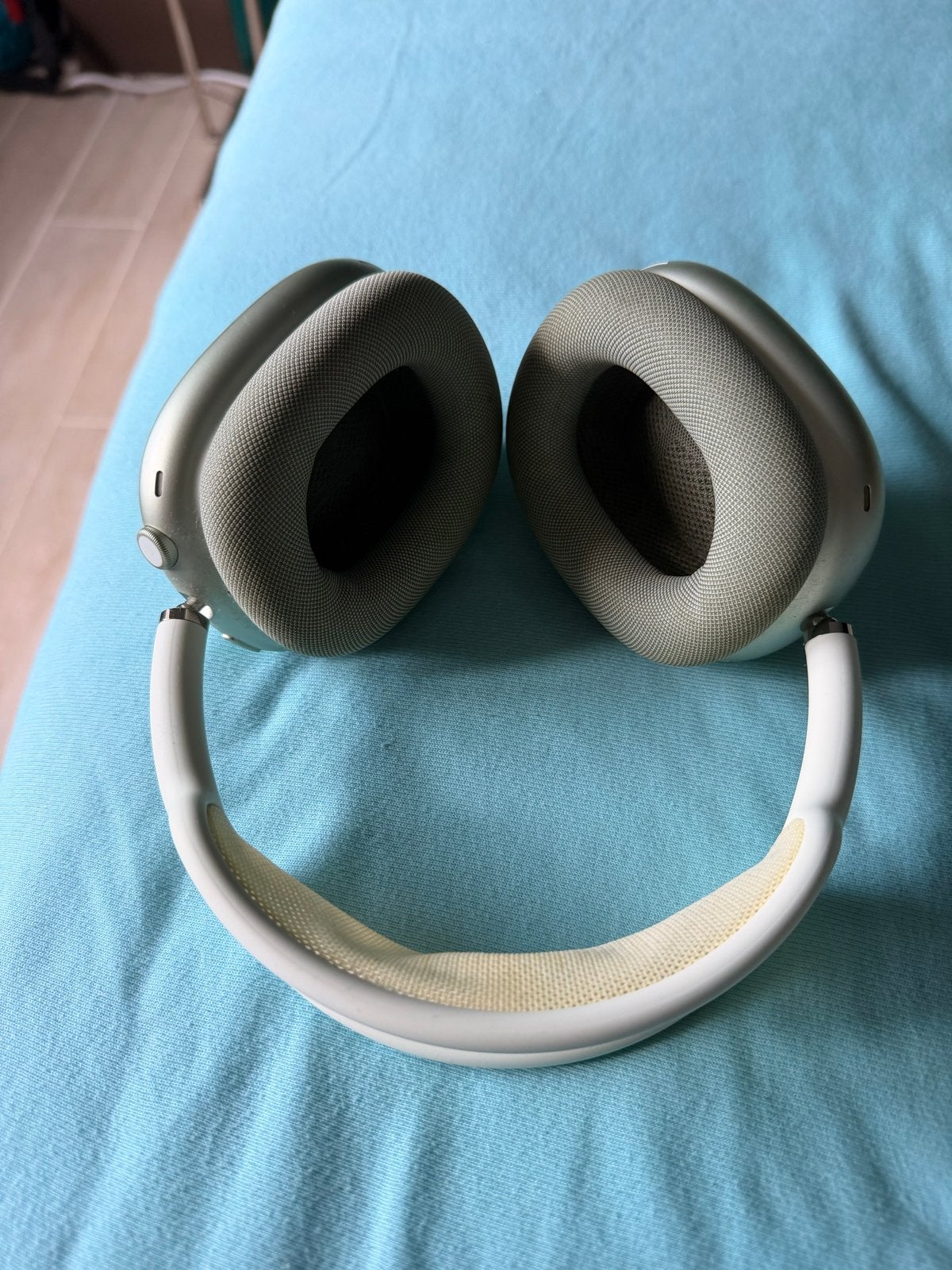 Apple AirPods Max - mint groen (Zo goed als nieuw), Audio, Tv en Foto, Koptelefoons, Zilver, Bluetooth, Ophalen of Verzenden, Zo goed als nieuw