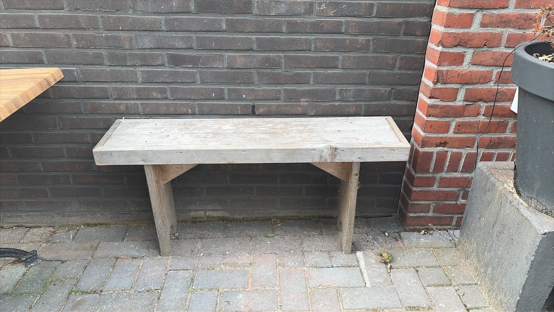 Klein sier bankje, Ophalen, Zo goed als nieuw, Hout