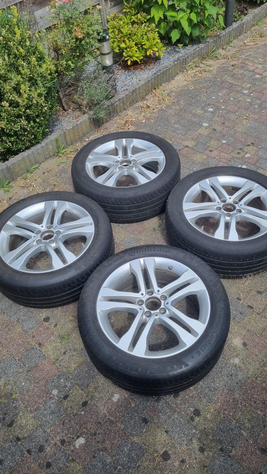 Mercedes Benz felgen 18 inch originele sensors, Ophalen, 18 inch, Velg(en), Zomerbanden