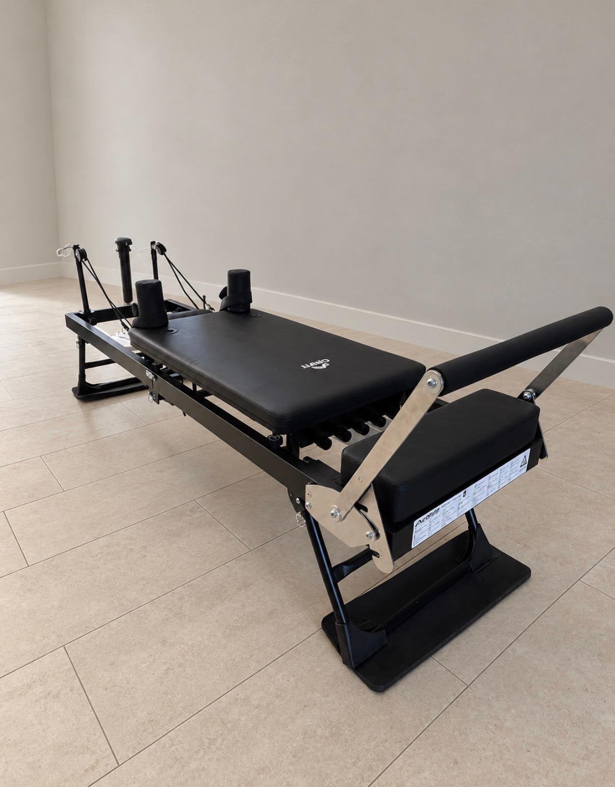 Zwarte Pilates Reformer van het merk Crivit, Ophalen, Zo goed als nieuw