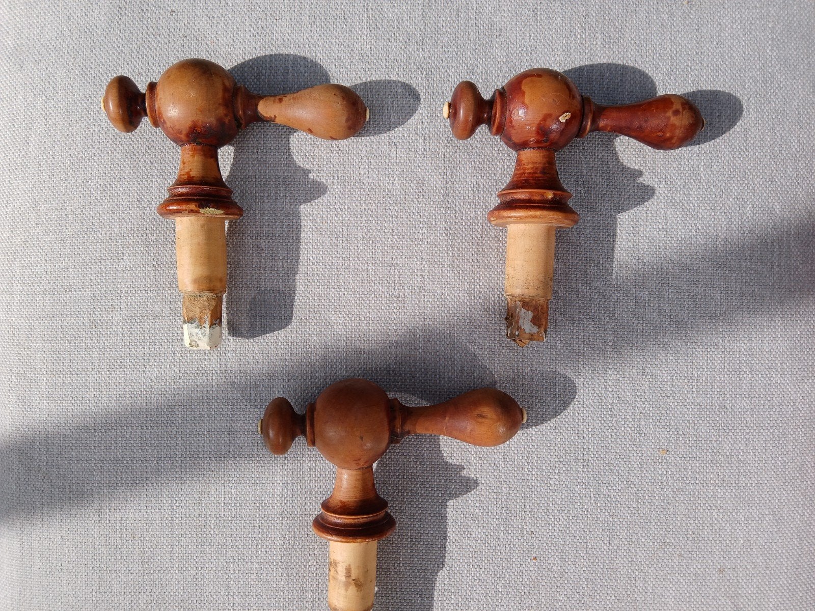 antieke houten deurknoppen, Antiek en Kunst, Ophalen of Verzenden