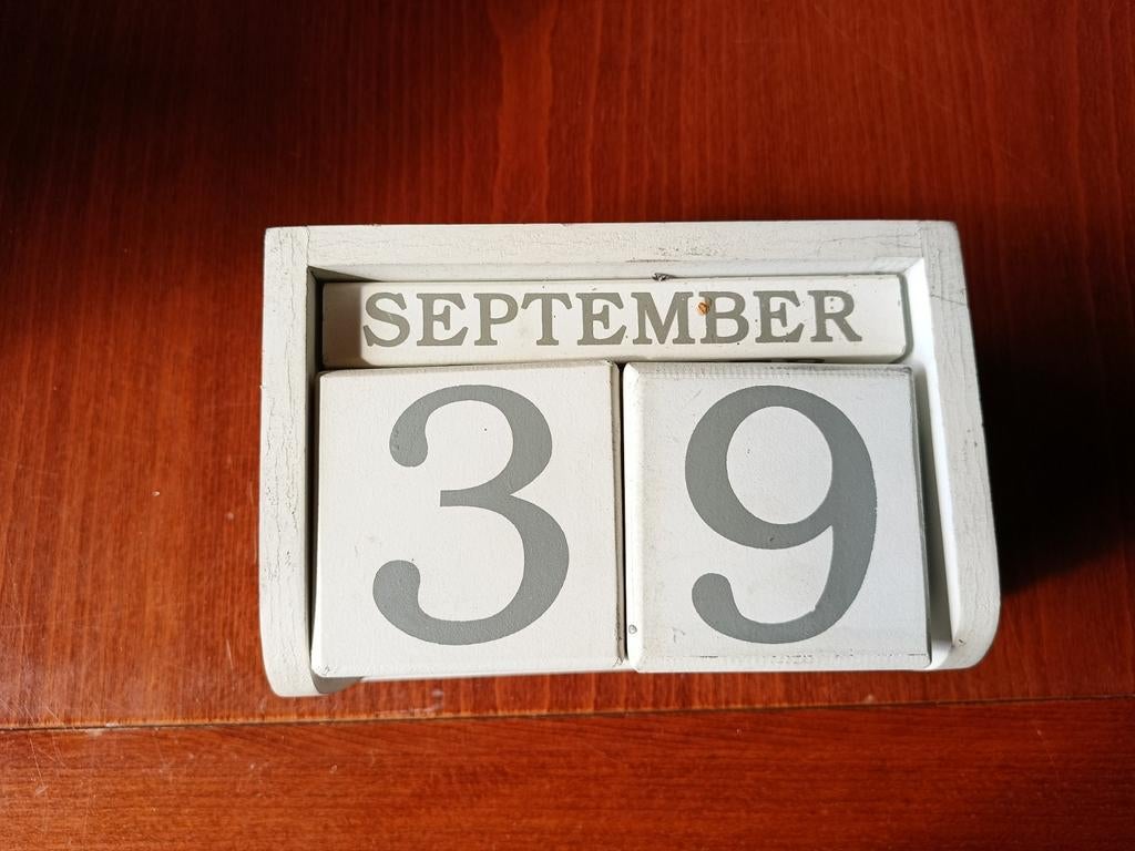 Houten kalender, Ophalen of Verzenden