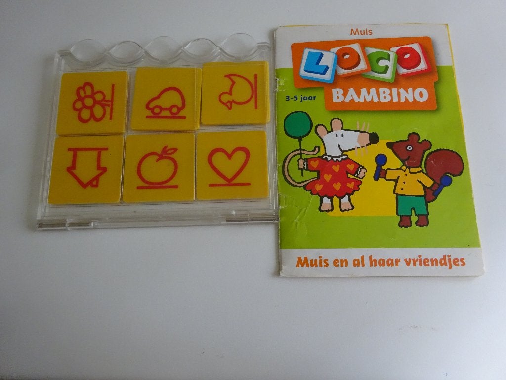 BAMBINO LOCO DOOS MET BOEKJE MUIS EN AL HAAR VRIENDJES, Ophalen of Verzenden, Gebruikt