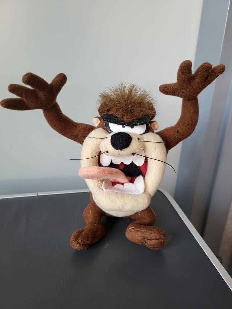 Vintage knuffel Tasmanian Devil - Looney Tunes, Verzamelen, Stripfiguren, Ophalen of Verzenden, Looney Tunes, Zo goed als nieuw