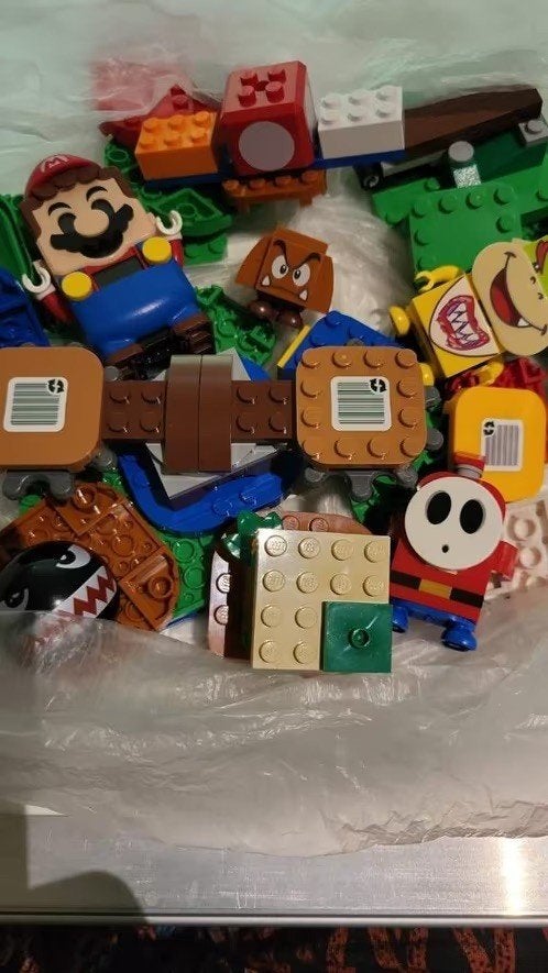 Super Mario LEGO + Mario plaatjesalbum, Ophalen of Verzenden
