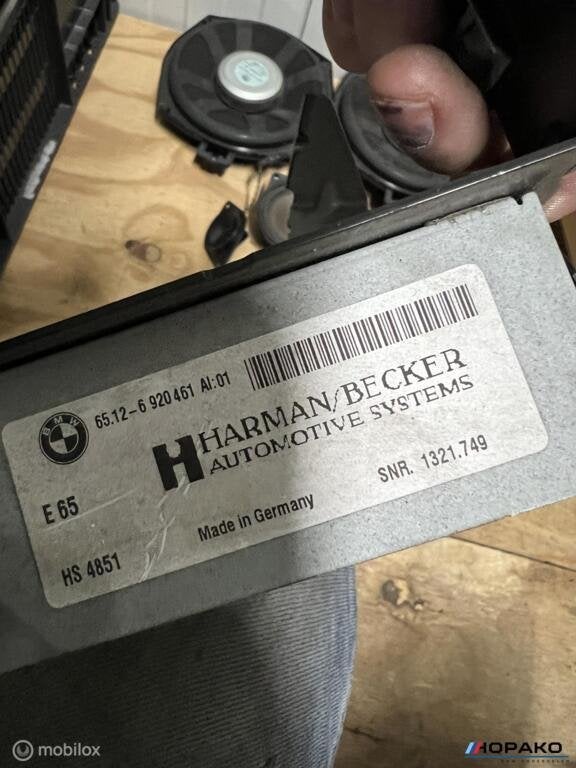 BMW E60 E61 HIFI audio systeem versterker subwoofer speaker, Gebruikt, Ophalen of Verzenden