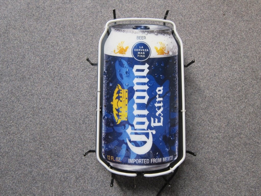 CORONA BIER NEON LICHTRECLAME, Ophalen, Zo goed als nieuw, Overige typen, Overige merken