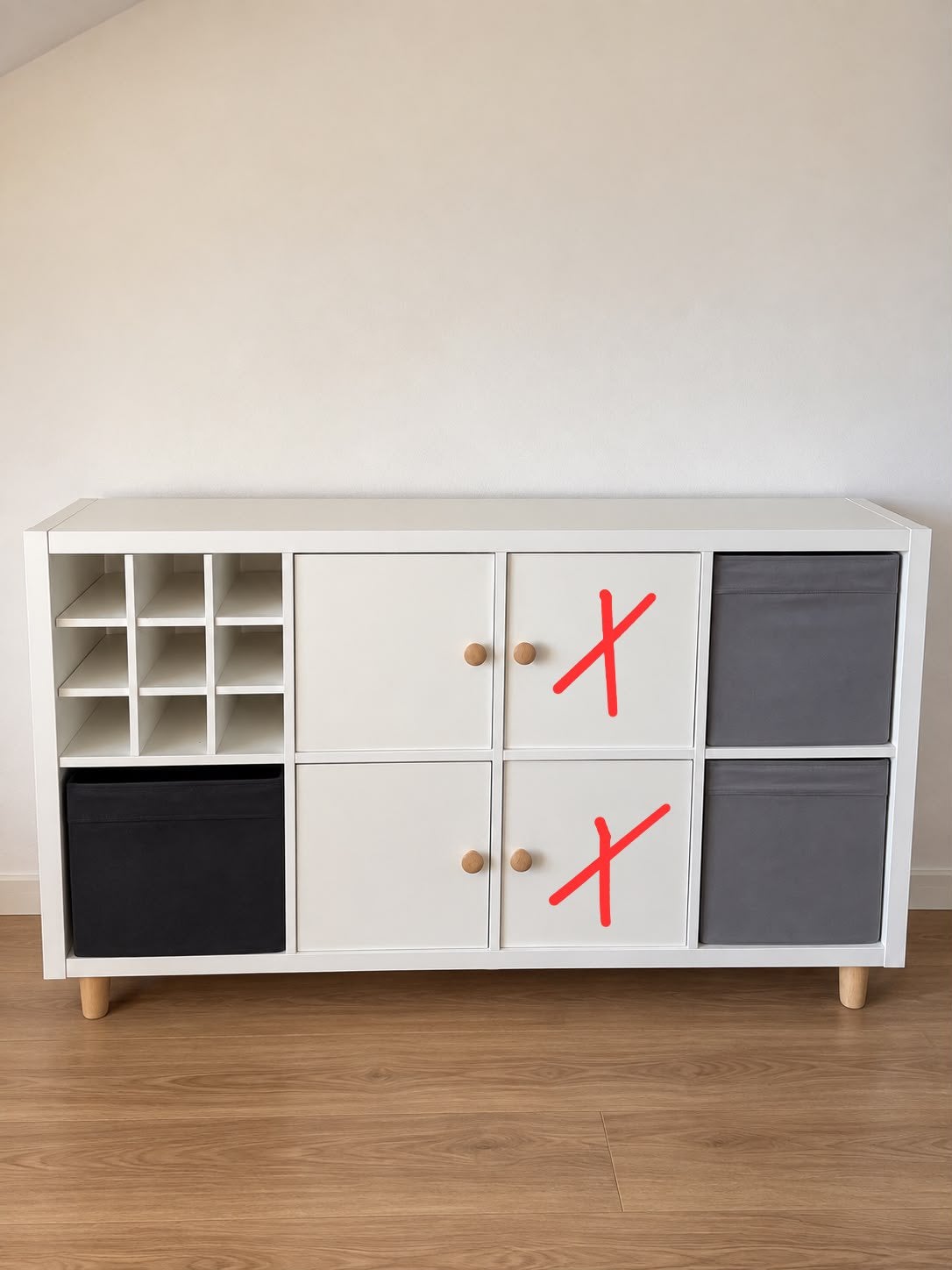 Ikea Kallax 8 vakken op pootjes, Ophalen, Gebruikt, 100 tot 150 cm, 75 cm of meer