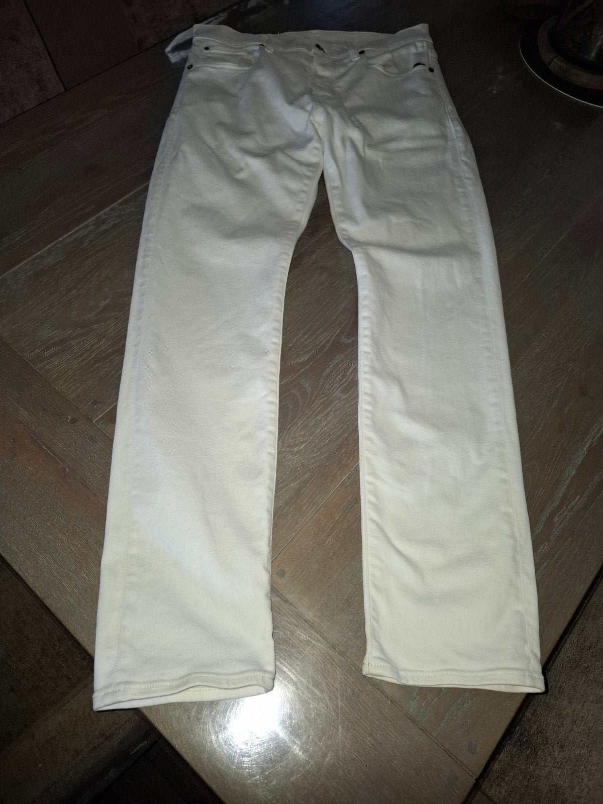 witte broek van G star, Kleding | Heren, Broeken en Pantalons, G-Star Raw, Wit, Ophalen of Verzenden, Gedragen