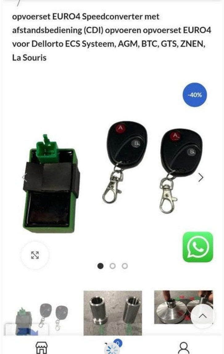 Opvoerset Dellorto ECU 25/onbegrensd Euro4 - incl. vario, Ophalen of Verzenden, Nieuw, Overige typen, Overige merken