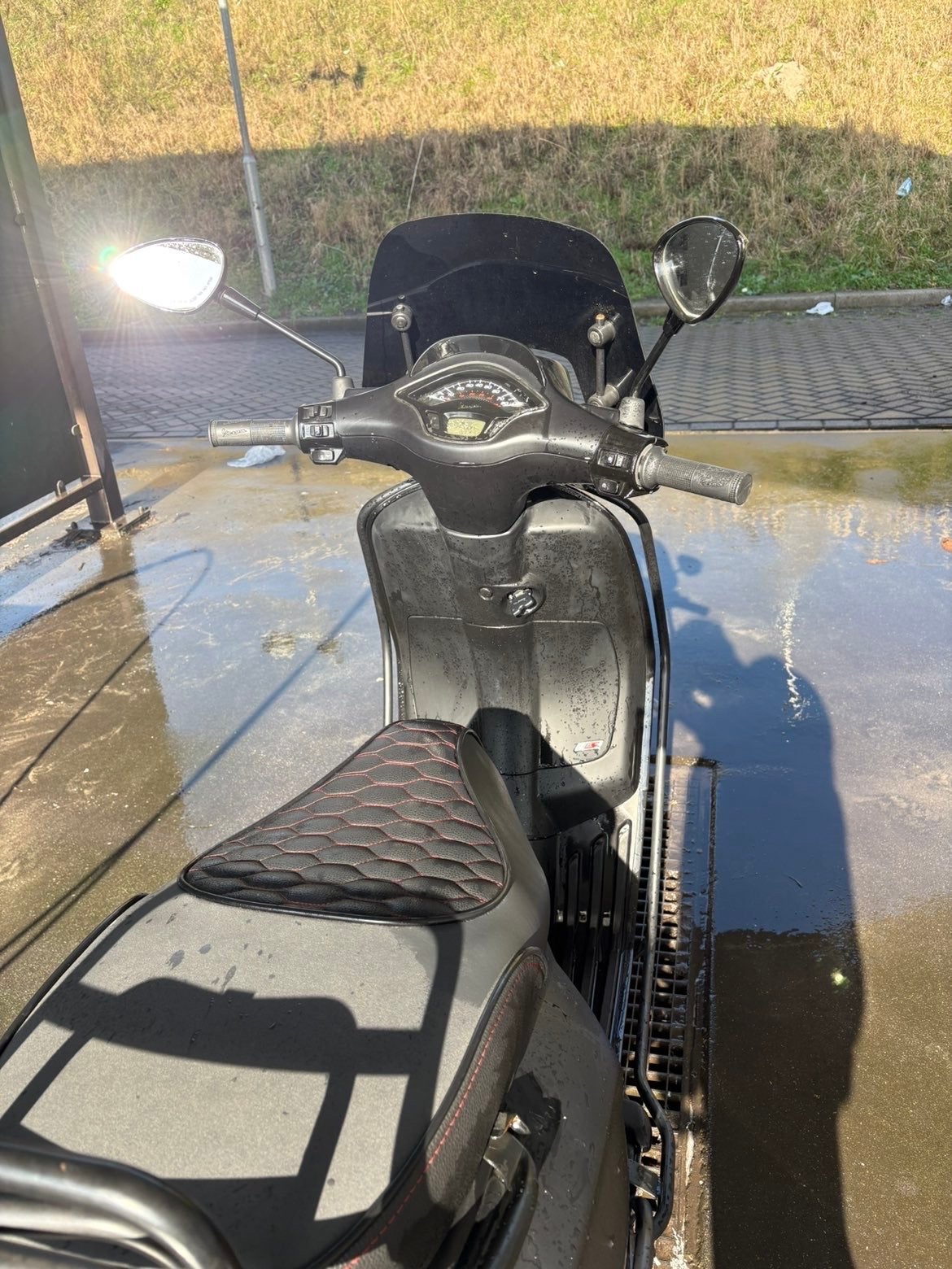 Piaggio Vespa Sprint 50 – Matzwart, 2021, met extra's, Ophalen, Zo goed als nieuw, Benzine, Piaggio