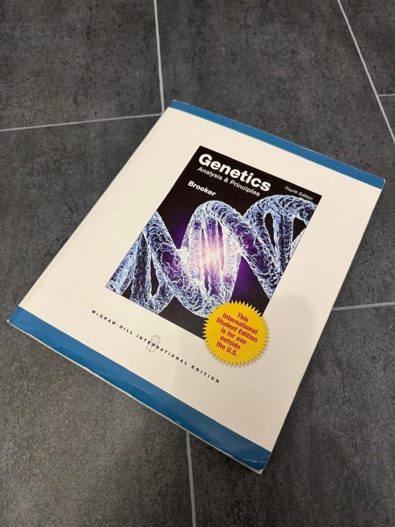 Genetics Analysis & Principles Studieboek, Boeken, Ophalen, Beta, Zo goed als nieuw, WO