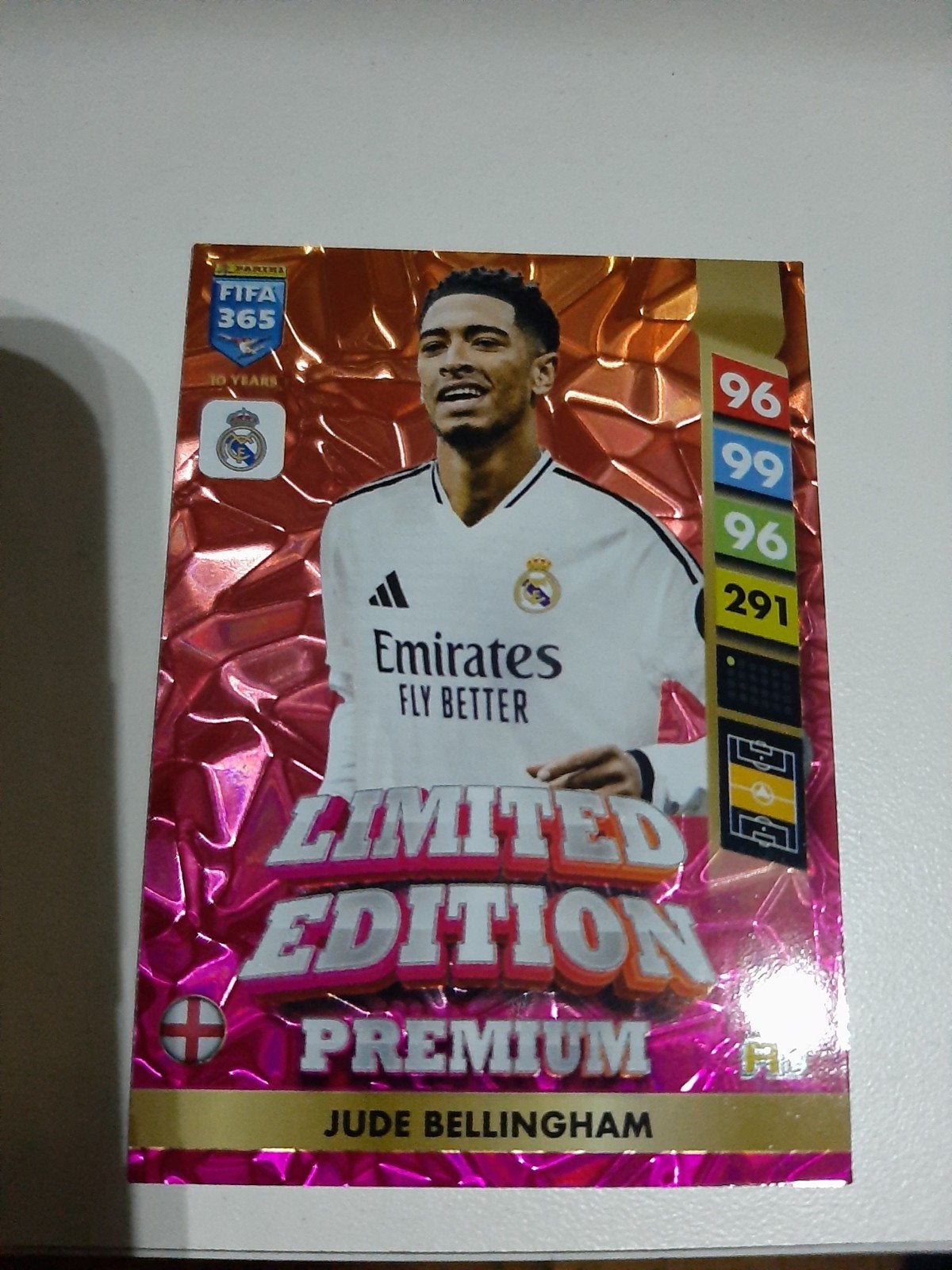 Panini FIFA 365 Limited Edition Premium Jude Bellingham, Ophalen of Verzenden, Zo goed als nieuw, Buitenlandse clubs, Spelerskaart