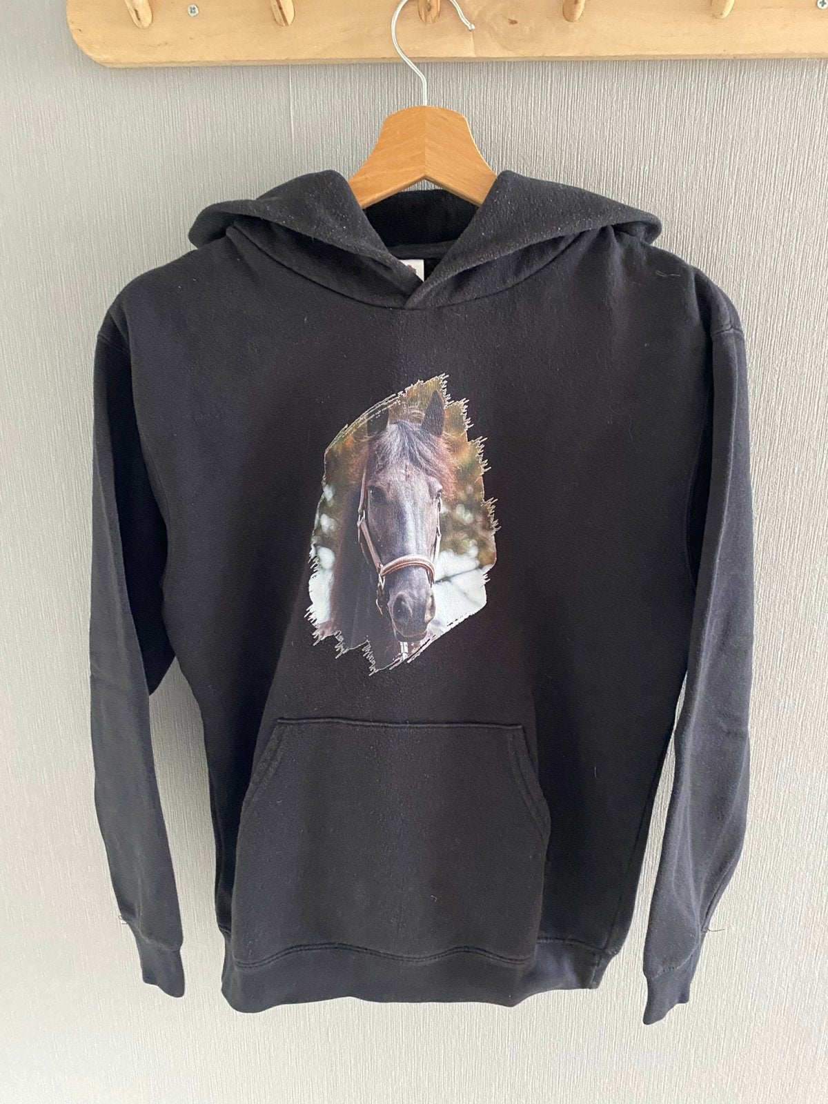 Hoodie / sweatshirt met paard print maat 152, Kinderen en Baby's, Ophalen of Verzenden, Gebruikt, Jongen of Meisje, Trui of Vest